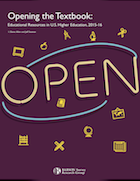 Opening the Textbook: Open Education Resources in U.S. Higher Education, 2015-16